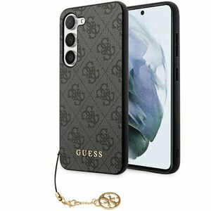 Zadný kryt Guess 4G Charms pre Samsung Galaxy S24, šedá obraz