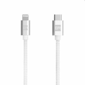 ER POWER Dátový a nabíjací kábel USB-C/Lightning, MFi, 1, 2 m, biely obraz