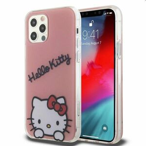 Zadný kryt Hello Kitty IML Daydreaming Logo pre Apple iPhone 12/12 Pro, ružová obraz