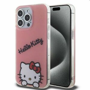 Zadný kryt Hello Kitty IML Daydreaming Logo pre Apple iPhone 15 Pro Max, ružová obraz