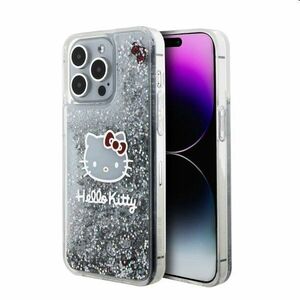 Zadný krytHello Kitty Liquid Glitter Electroplating Head Logo pre Apple iPhone 15 Pro Max, transparentná obraz