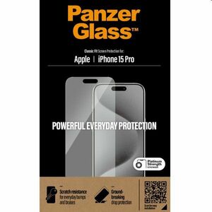 Ochranné sklo PanzerGlass pre Apple iPhone 15 Pro obraz