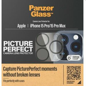 PanzerGlass ochranný kryt objektívu fotoaparátu pre Apple iPhone 15 Pro, 15 Pro Max obraz