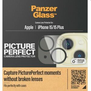 PanzerGlass ochranný kryt objektívu fotoaparátu pre Apple iPhone 15, 15 Plus obraz