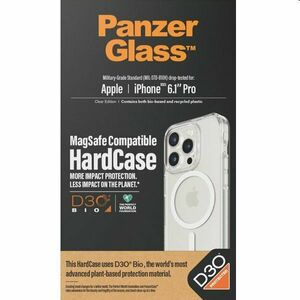 Zadný kryt PanzerGlass HardCase D3O s MagSafe pre Apple iPhone 15 Pro, transparentná obraz