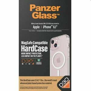 Zadný kryt PanzerGlass HardCase D3O s MagSafe pre Apple iPhone 15, transparentná obraz