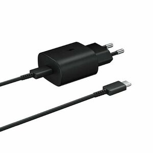 Rýchlonabíjačka Samsung 25 W s USB-C káblom, OOB Bulk, čierna obraz