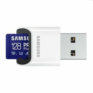 Samsung PRO Plus Micro SDXC 128 GB, USB adaptér obraz