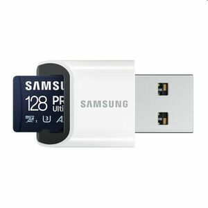 Samsung PRO Ultimate Micro SDXC 128 GB, USB adaptér obraz