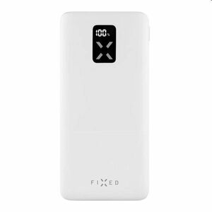 FIXED powerbanka Zen 10 s LCD displejom a výstupom PD 20 W, 10 000 mAh, biela obraz