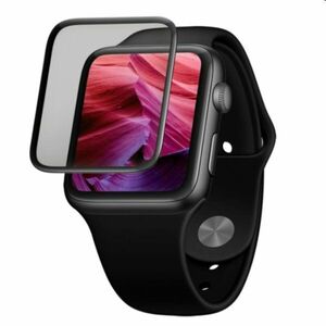 FIXED 3D Ochranné tvrdené sklo s aplikátorom pre Apple Watch Series 7 45 mm, čierna obraz