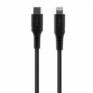 FIXED Dátový a nabíjací kábel USB-C/Lightning MFI, PD, 0, 5 m, čierny obraz