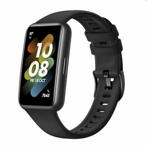 FIXED Silikónový remienok pre Huawei Band 7, čierna obraz