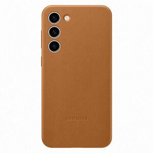 Zadný kryt Leather Cover pre Samsung S23 Plus, hnedá obraz