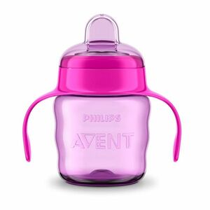 Philips Avent Hrnček pre prvé dúšky Klasik 200 ml s držadlami dievča obraz