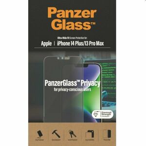 Ochranné sklo PanzerGlass UWF Privacy AB pre Apple iPhone 14 Plus, 13 Pro Max, čierna obraz