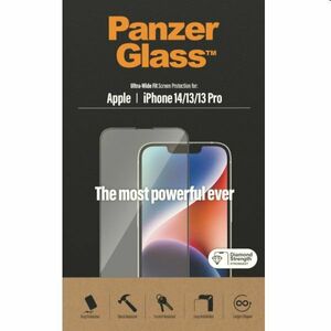 Ochranné sklo PanzerGlass UWF AB pre Apple iPhone 14, 13, 13 Pro, čierna obraz