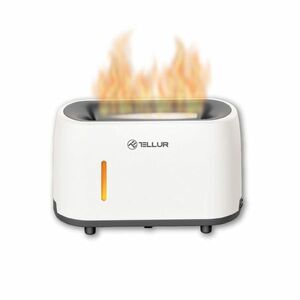 Tellur flame aróma difuzér, 240 ml, LED, biely obraz