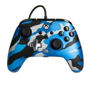 Káblový ovládač PowerA Enhanced pre Xbox Series, Metallic Blue Camo obraz