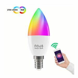 Nous Smart WiFi žiarovka RGB E14 P4 obraz