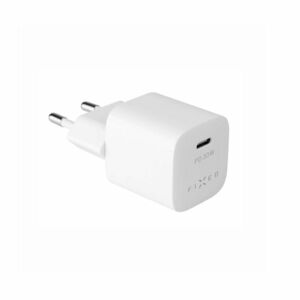 FIXED Mini cestovná nabíjačka USB-C výstup a PD, 30 W, biela obraz