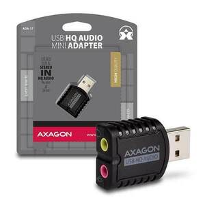 AXAGON ADA-17 USB2.0 - Stereo HQ Audio Mini Adapter 24bit 96 kHz zvuková karta obraz