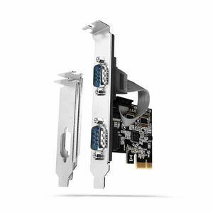 AXAGON PCEA-S2N PCI-Express adaptér čip ASIX AX99100 2x sériový port + LP obraz