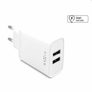 FIXED Sieťová nabíjačka Smart Rapid Charge s 2 x USB, 15 W, biela obraz