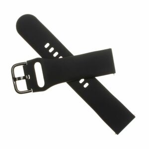 FIXED Silikónový remienok Strap so šírkou 22 mm pre inteligentné hodinky, čierna obraz