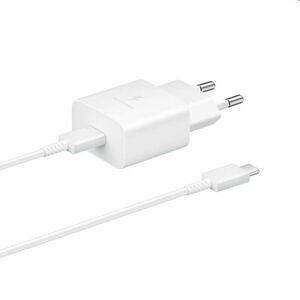 Rýchlonabíjačka Samsung 15 W s USB-C káblom, biela obraz