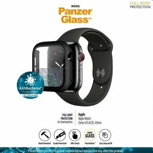 Ochranné temperované sklo s puzdrom PanzerGlass pre Apple Watch SE, 6, 5, 4 44 mm, čierna obraz