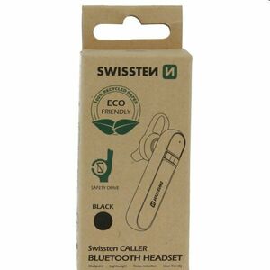 Swissten Bluetooth slúchadlo Caller, čierne obraz