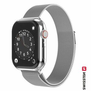 Swissten Milanese Loop remienok pre Apple Watch 38-40, strieborná obraz