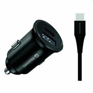 CL adaptér Swissten pre Samsung Super Fast Charging 25 W a kábel USB-C/USB-C 1, 2 m, čierna obraz