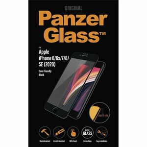 Ochranné temperované sklo PanzerGlass Case Friendly pre Apple iPhone SE 20, SE 22, 8, 7, 6s, 6, čierna obraz