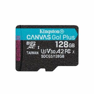 Kingston Canvas Go Plus Micro SDXC 128 GB, UHS-I U3 A2, Class 10 - rýchlosť 170/90 MB/s obraz