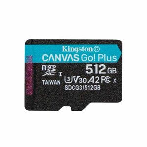 Kingston Canvas Go Plus Micro SDXC 512 GB, UHS-I U3 A2, Class 10 - rýchlosť 170/90 MB/s obraz