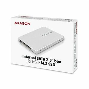 AXAGON RSS-M2SD, M.2 SSD, SATA, 2.5" interný adaptér, hliníkové prevedenie obraz