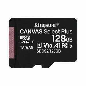 Kingston Canvas SeIect Plus Micro SDXC 128 GB, UHS-I A1, Class 10 - rýchlosť 100 MB/s obraz