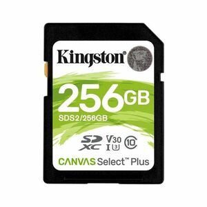 Kingston Canvas SeIect Plus Secure Digital SDXC UHS-I 256 GB | Class 10, rýchlosť 100/85 MB/s, SDS2/256 GB obraz