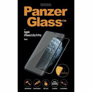 Ochranné temperované sklo PanzerGlass Case Friendly pre Apple iPhone 11 Pro, Xs, X, čierna obraz