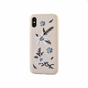 Zadný kryt Devia Flower Embroidery pre iPhone X/XS, ružová obraz