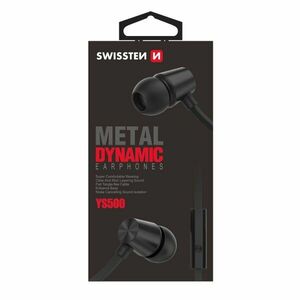 Slúchadlá Swissten Dynamic YS500, čierne obraz