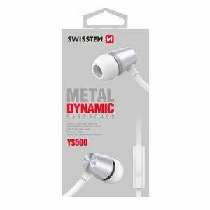 Slúchadlá Swissten Dynamic YS500, strieborné obraz