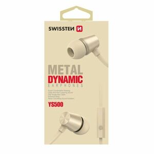 Slúchadlá Swissten Dynamic YS500, zlaté obraz