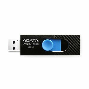 USB kľúč A-DATA UV320, 128 GB, USB 3.1, rýchlosť 80 MB/s, čierny obraz