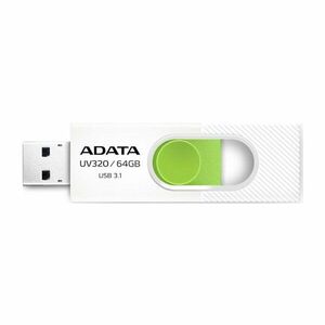 USB kľúč A-DATA UV320, 64 GB, USB 3.1, rýchlosť 80 MB/s, biely obraz