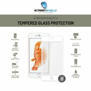 Ochranné temperované sklo Screenshield 3D pre Apple iPhone 7 - Full Cover Metalic White - Doživotná záruka obraz