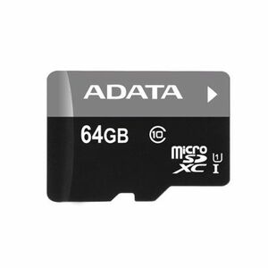 A-Data Micro SDXC Premier 64 GB, SD adaptér, UHS-I, Class 10, rýchlosť 30 MB/s obraz