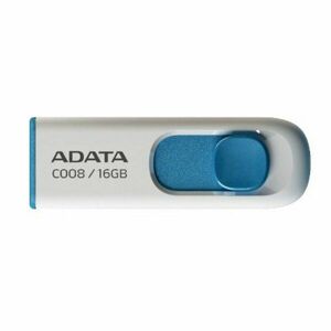 USB kľúč A-Data C008, 16 GB, USB 2.0, biely obraz